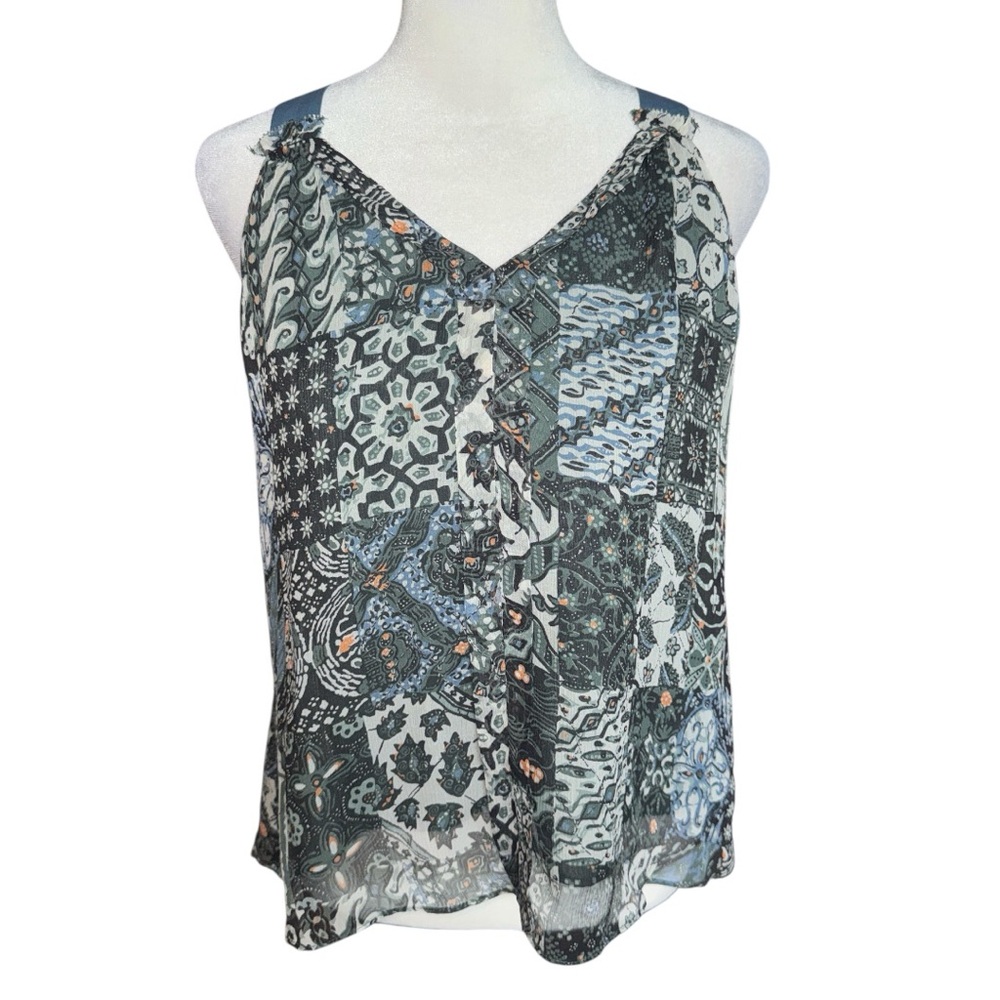 Joie Patchwork Print Silk Blouse *Sample Piece* - image 2